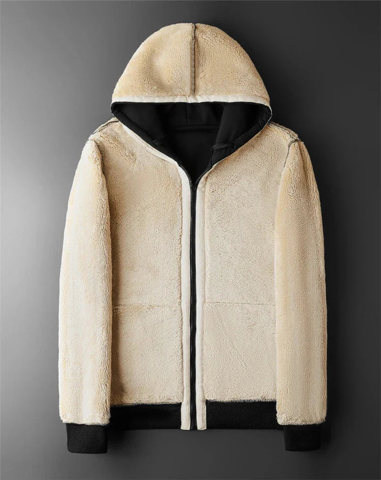 Winter Lambswool Hooded Jacket